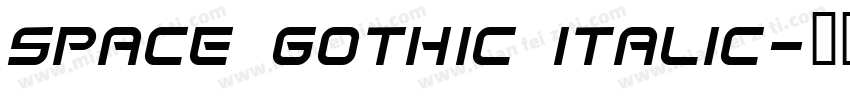 Space Gothic Italic字体转换